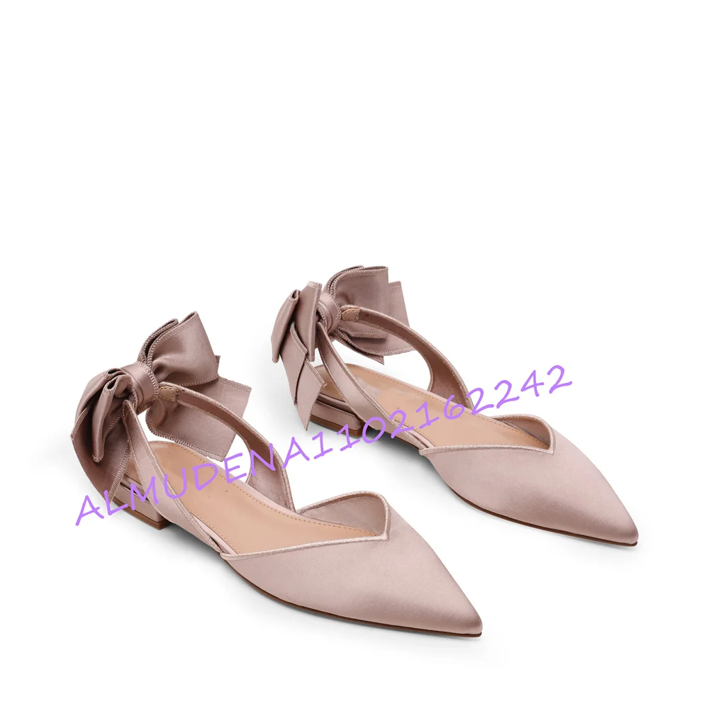 Mule Slip On - Chaussures plates élégantes en satin à