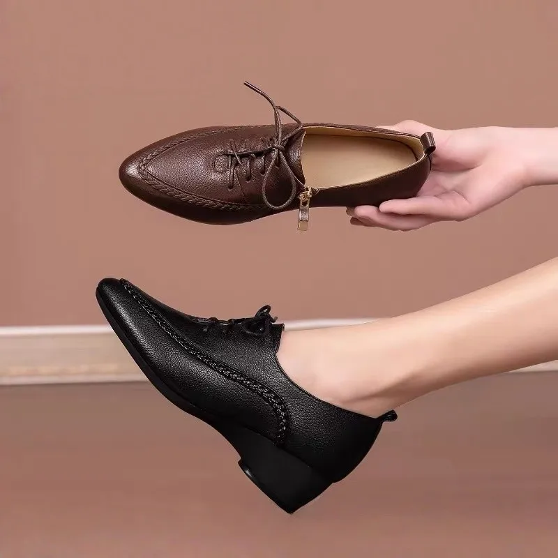 Chaussures Oxford à lacets, à  - Oxford Lace Up Women avis et prix