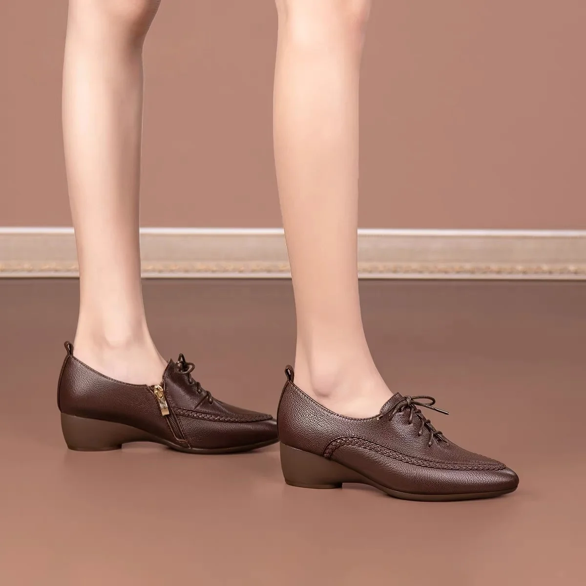 Chaussures Oxford à lacets, à  - Oxford Lace Up Women avis et prix