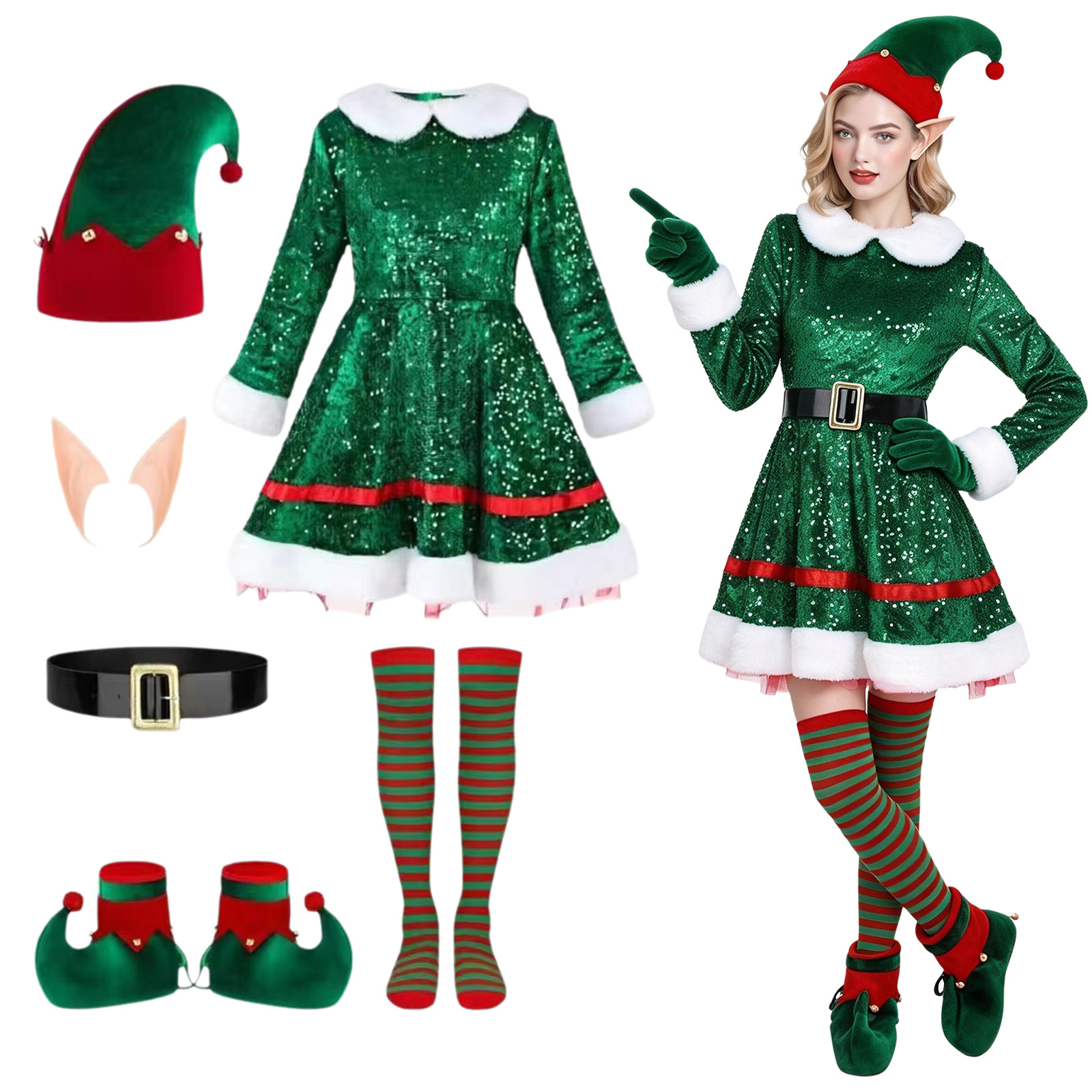 Costume de Cosplay Elf, Robe d - Women Shoes Xxl avis et prix