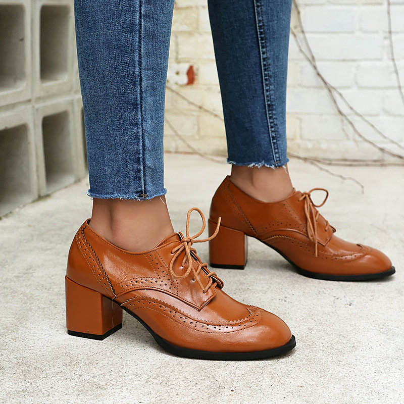 Escarpins britanniques à lacet - Oxford Lace Up Women avis et prix