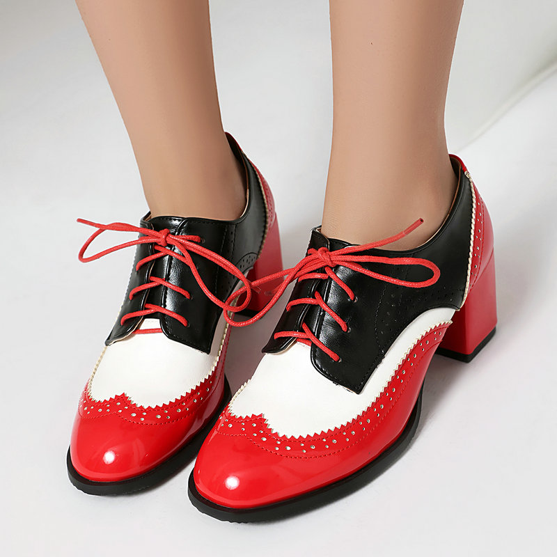 Escarpins britanniques à lacet - Oxford Lace Up Women avis et prix