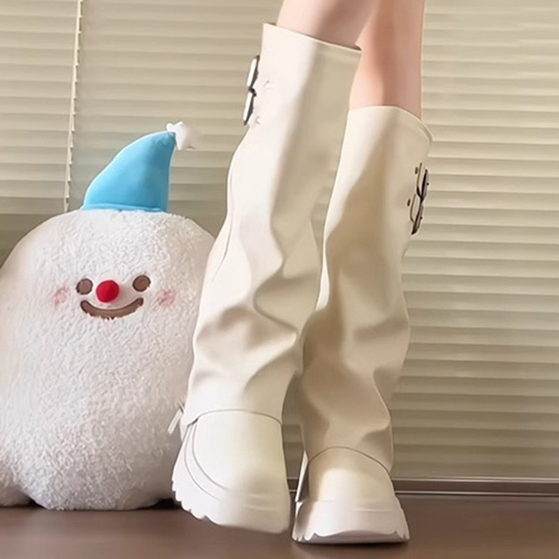 Style Punk épissage fond épais - Knee High Boots Women avis et prix