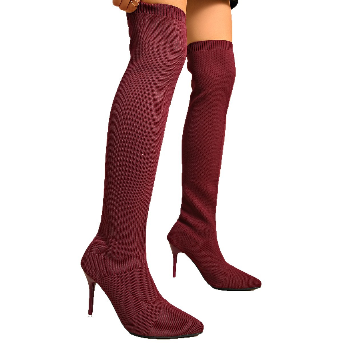 Bottes hautes à chaussettes po - Sock Boot Women avis et prix