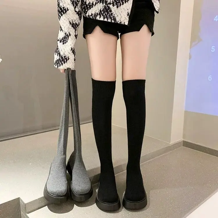 Bottes chaussettes élastiques  - Sock Boot Women avis et prix