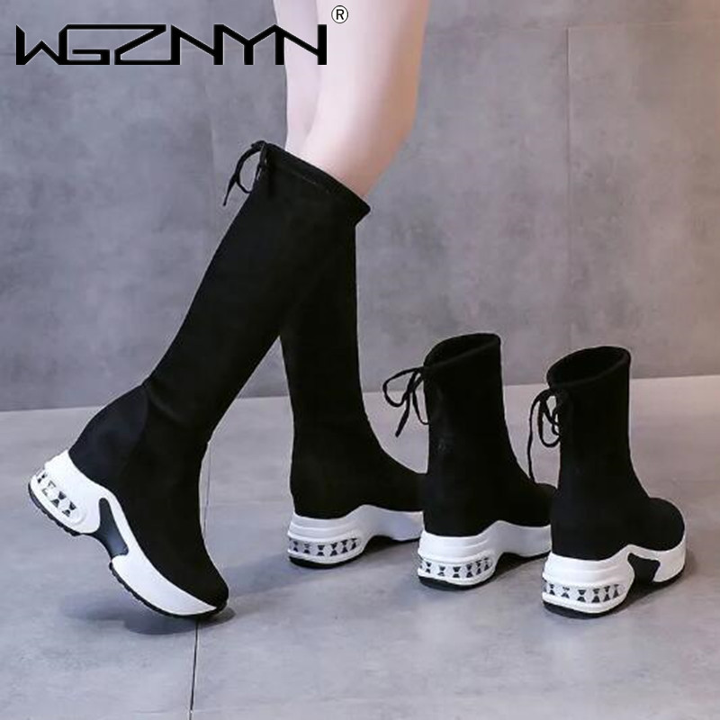 Bottes longues à plateforme ép - Knee High Boots Women avis et prix