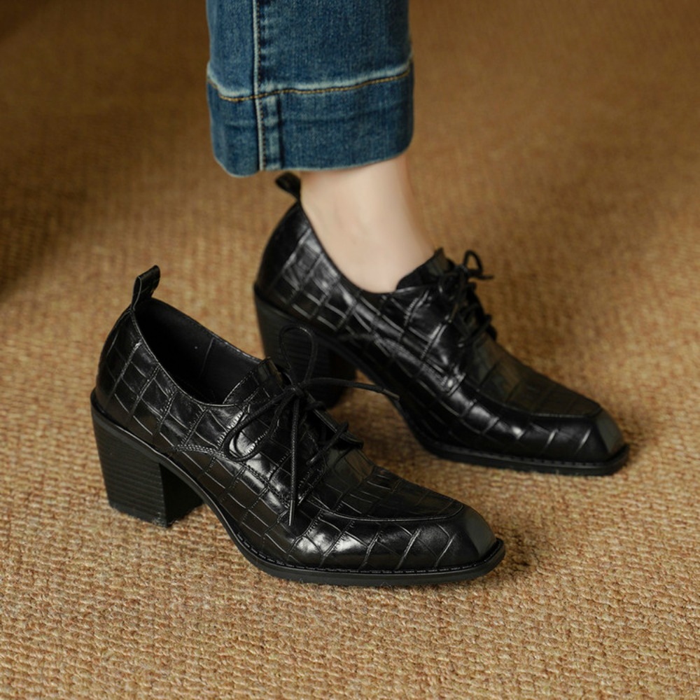 Chaussures pour femmes en cuir - Oxford Lace Up Women avis et prix
